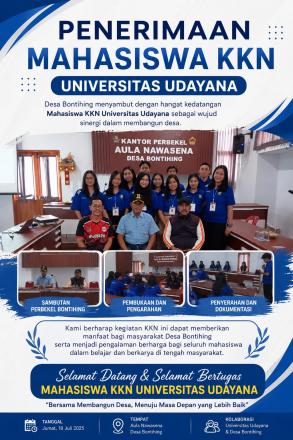 PENERIMAAN MAHASISWA KKN UNUD